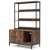 57 Inches Cat Litter Box Enclosure with Storage and Removable Scratcher-Coffee B593-PV10264