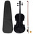 Violin Full Set with Bow and Chin Rest Black 4/4 A949-70143