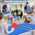 60 Inch Portable Tennis Ping Pong Folding Table with Accessories-Blue - Color: Blue D681-SP37197BL