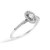 14K White Gold 1/5 Cttw Diamond Oval Shape With Halo Engagement Ring (H-I Color, I1-I2 Clarity) - S N162-022897R600