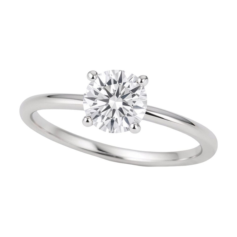 3/4 Carat Round Lab Grown IGI G/VS1 Diamond Solitaire Ring in 10K White Gold P150-98675-8