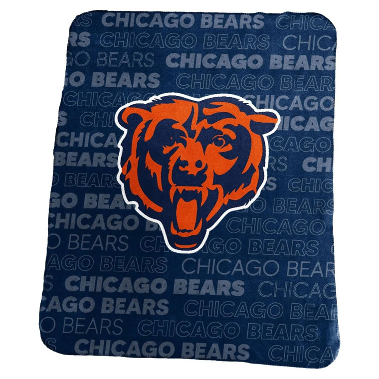 Chicago Bears Blanket 50x60 Fleece Classic Z157-629366898
