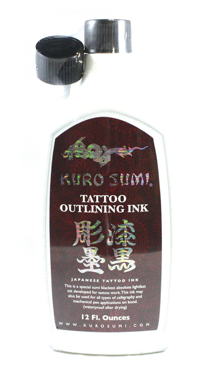 黒墨 kurosumi (12oz) ライン用 full Kuro Sumi Outlining Ink