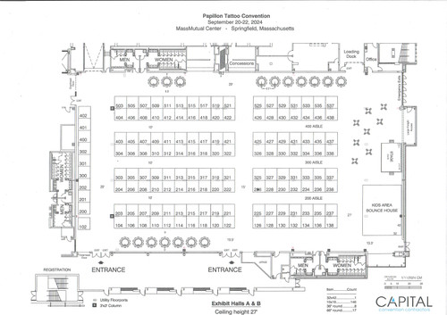 CHOOSE YOUR BOOTH BY NUMBERS AVAILABLE HERE!