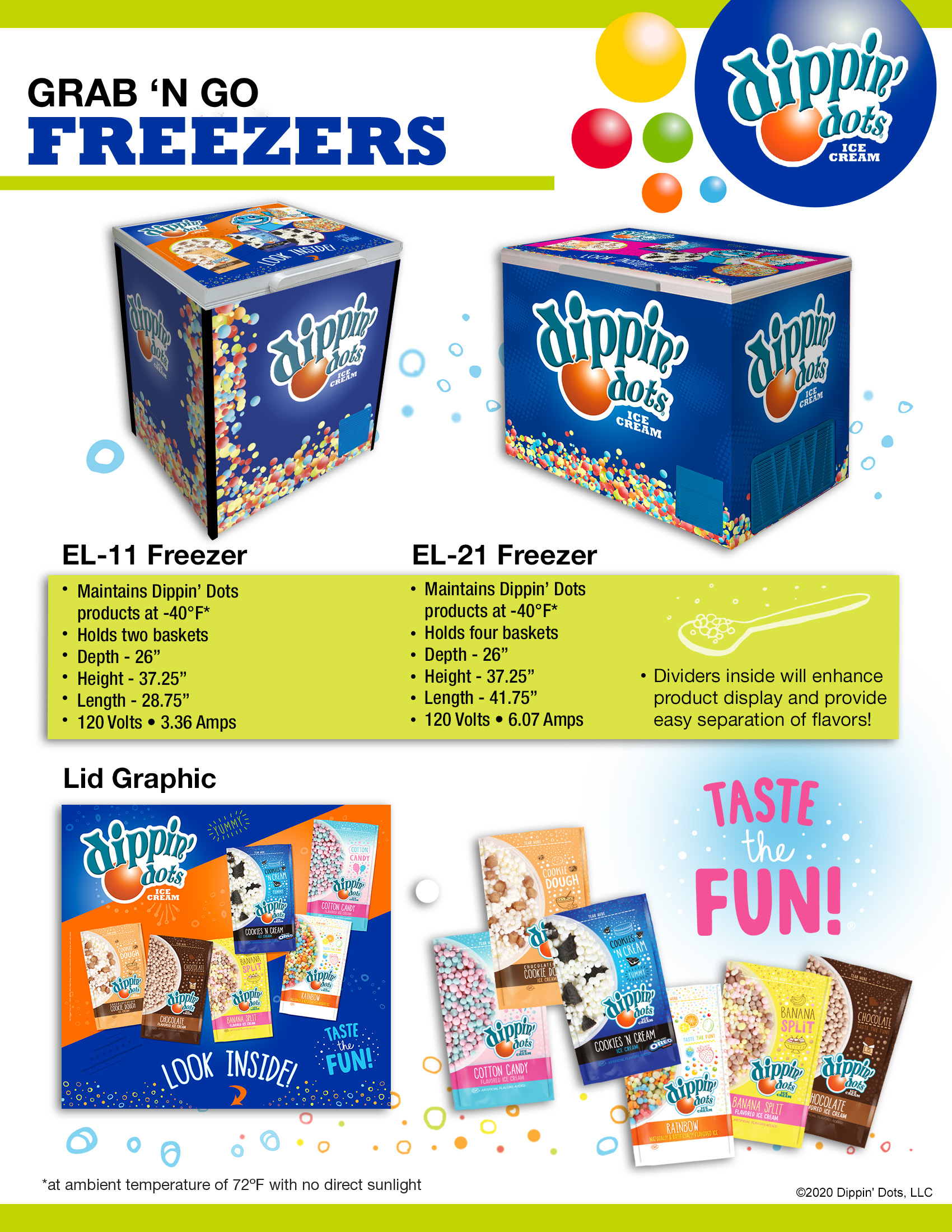 NEW Dippin' Dots Frozen Dot Maker Machine Ice Cream Freezer w/Box