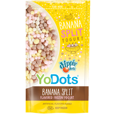 Dippin' Dots Ice Cream - Banana Split - 3 oz pouch (24 count case)