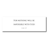 For Nothing will be