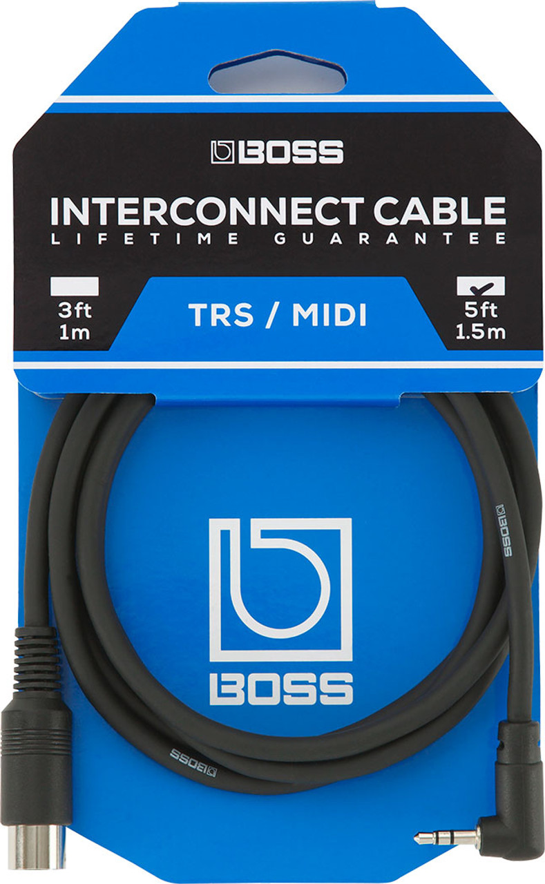 5ft　3.5mm　to　BOSS　MIDI　5-pin　Cable　BMIDI-5-35　Music　TRS　Mall