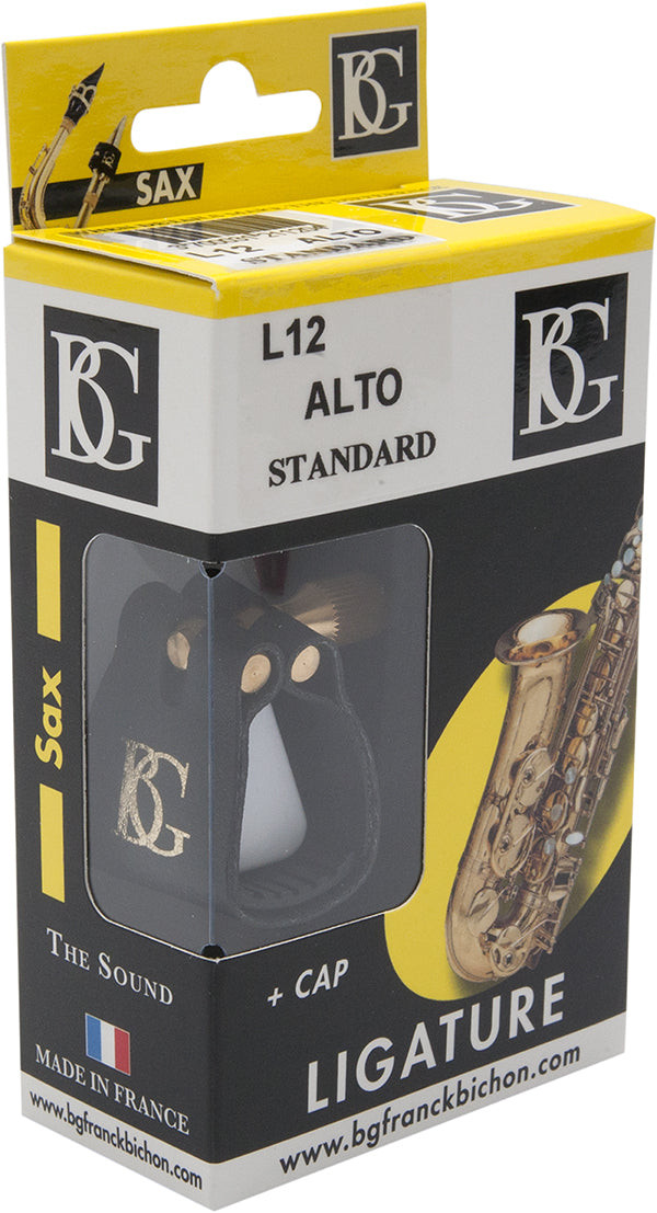 BG Franck Bichon L12 Alto Saxophone Standard Ligature + Cap Mall Music