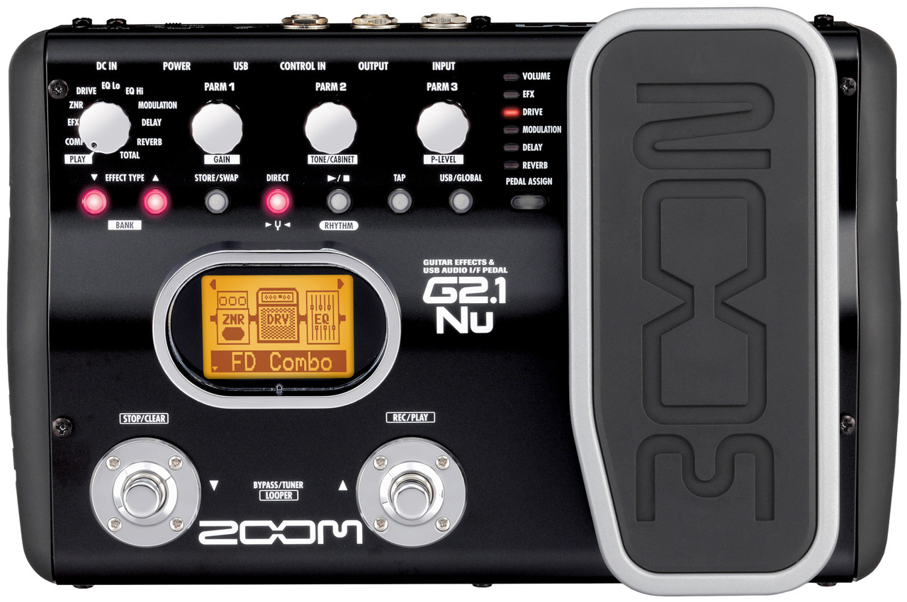 Zoom - G2.1NU Guitar Multi-Effects USB Pedal - Mall Music