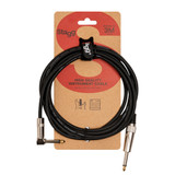 Stagg SGC3PL DL 3m/10ft Angled Instrument/Guitar Cable