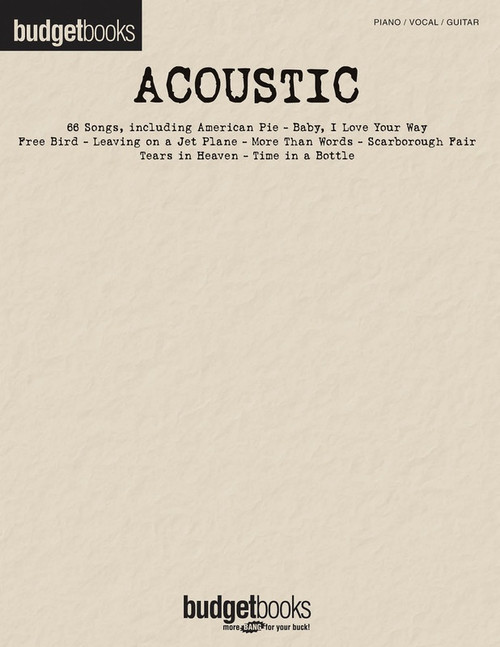 ACOUSTIC PVG Budget Books
