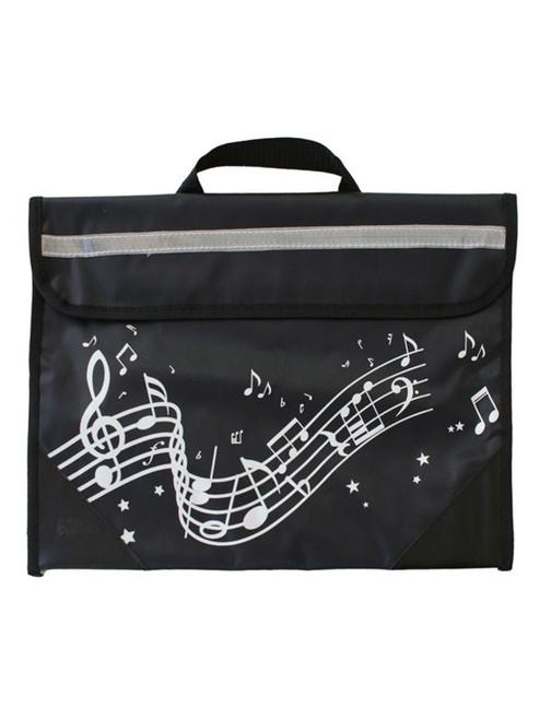 Musicwear Wavy Stave Sheet Music Bag - Black