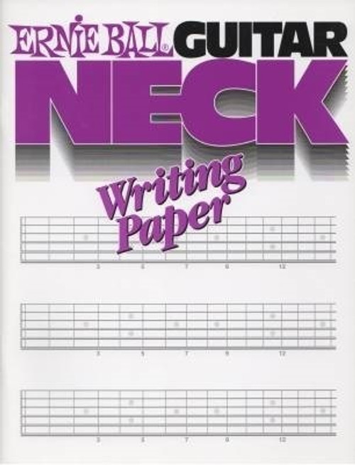 Ernie Ball Guitar Neck Writing Manuscript Book (E7020 )