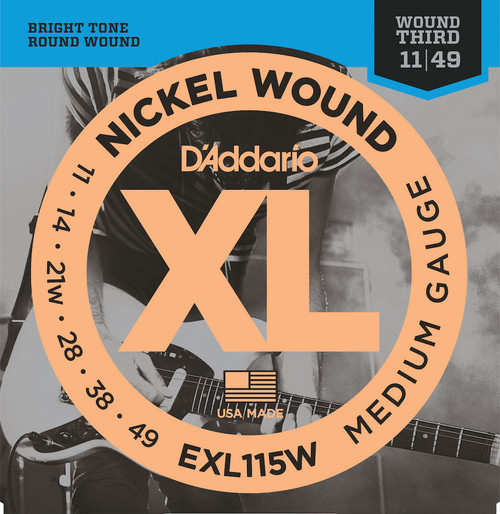 D'Addario | Electric Strings | 11-49 with wound G
