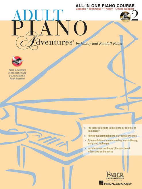 Adult Piano Adventures All In One Book 2 Book/2CDs