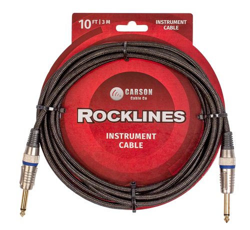 CABLE 10' BLACK BRAIDED ROCKLINES Carson