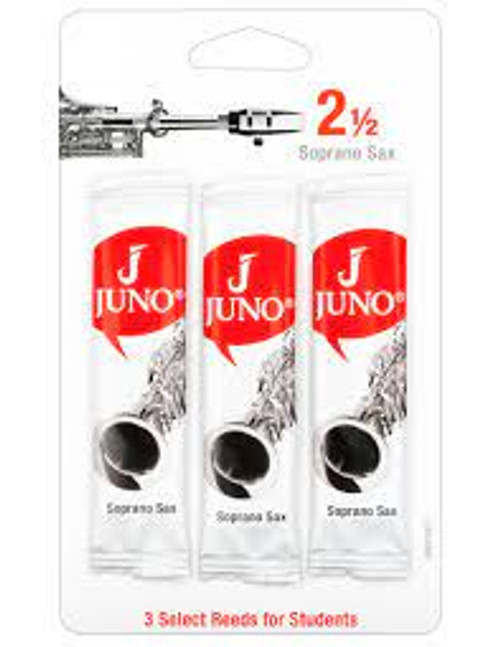 Vandoren Juno JSR5125/3 Soprano Saxophone Reeds, 2 Strength - 3 Pack Thumbnail