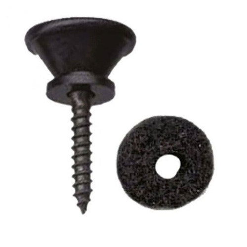 GPK56B End Pin w/ End Pin Felt & Screw - Black