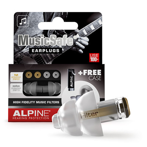 Alpine MusicSafe Classic earplugs with filters and case