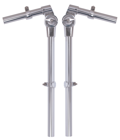 DXP Tom Arms Pair – 7/8" chrome-plated tom arms (33.5cm x 13.5cm). Fits TXP35, TX04P, TXP62, TX06P kits. Strong, adjustable, and built to last.