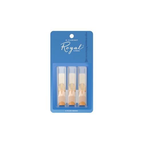 Rico Royal Bb Clarient Reeds 2.5 Strength - 3 Pack