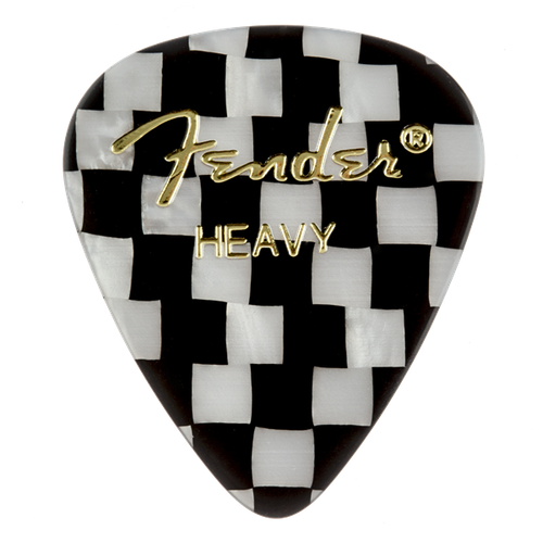 Fender Checker graphic heavy guitar picks 12-pack