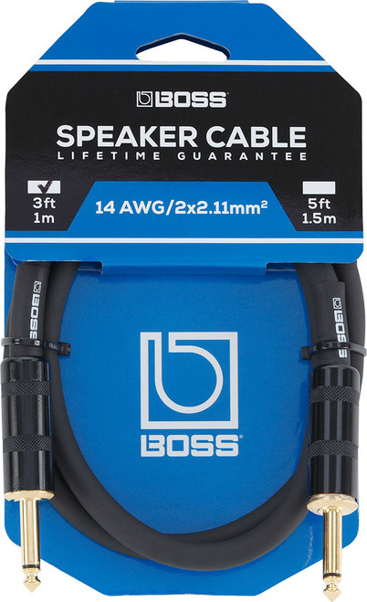 BOSS BSC-5 Speaker Cable 5ft 14AWG Head to Cab Cable