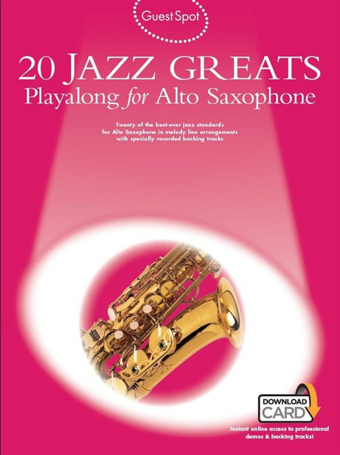 20 Jazz Greats Playalong for Alto Saxophone