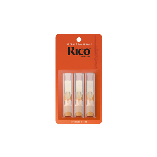 RICO Soprano Saxophone Reeds Strength 1.5 - 3 Pack RIA0315 RICO Soprano Saxophone Reeds Strength 1.5 - 3 Pack RIA0315