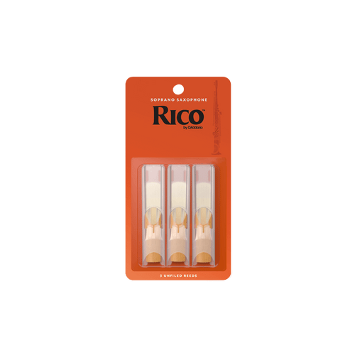 RICO Soprano Saxophone Reeds Strength 1.5 - 3 Pack RIA0315