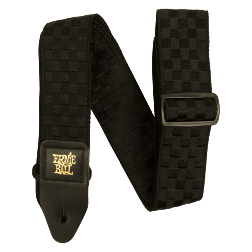 Ernie Ball Jacquard Guitar Strap - Black Checkers E5341