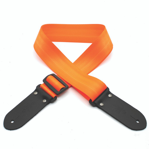 SB20-ORANGE Classic Seat Belt Webbing Guitar Strap - Orange DSL STRAPS