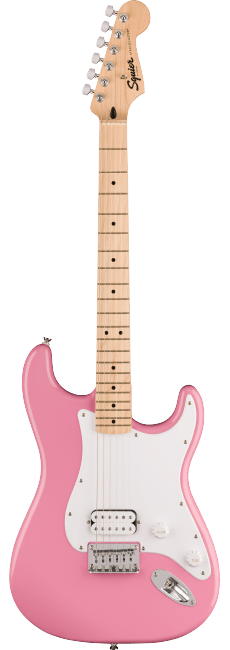 Squier Sonic Stratocaster HT H Electric Guitar in Flash Pink