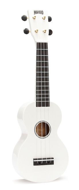 Mahalo Rainbow Series Soprano Ukulele - White