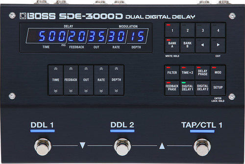 BOSS SDE-3000D Dual Digital Delay Pedal Front