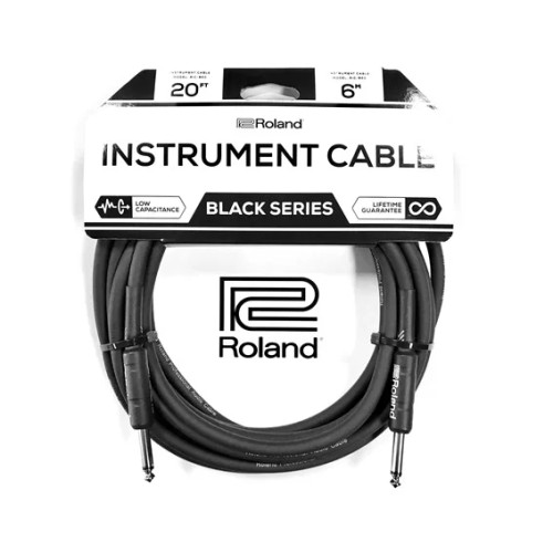 Roland RIC-B20A Instrument Cable 20ft AS BLACK SERIES