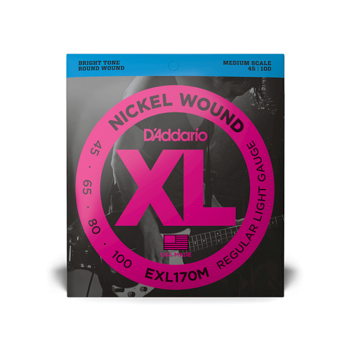 D'Addario 45-100 Regular Light Medium Scale Bass Strings