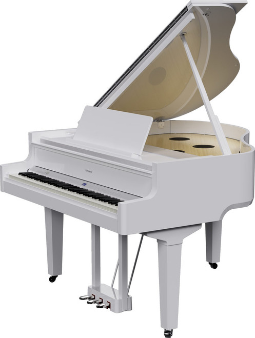 Roland GP-9 Luxury Grand Piano with Bench - Polished White