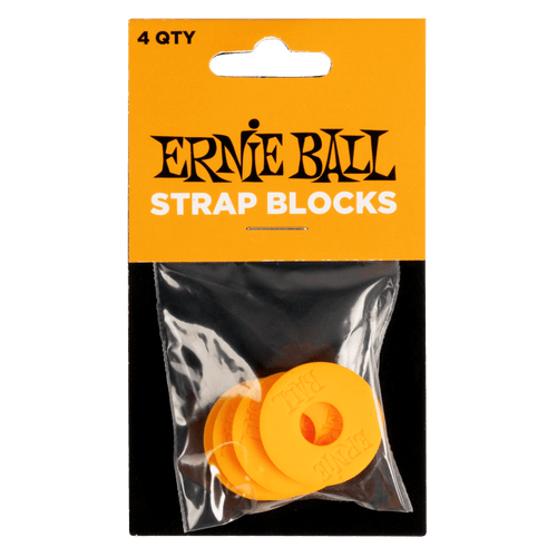 Ernie Ball Strap Blocks 4 Pack - Orange