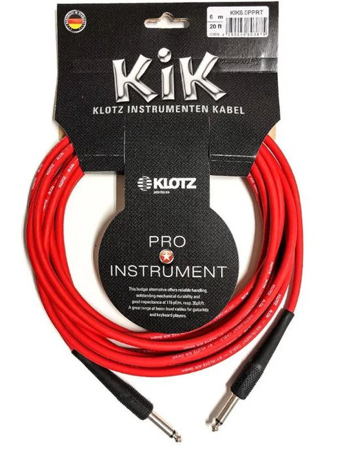 GUITAR LEAD 20' KIK - RED Klotz