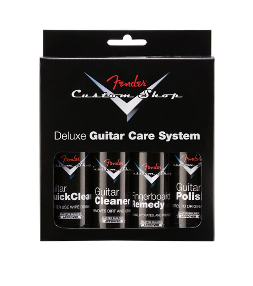 Fender Custom Shop Deluxe Guitar Care System (4 Pack) - Black