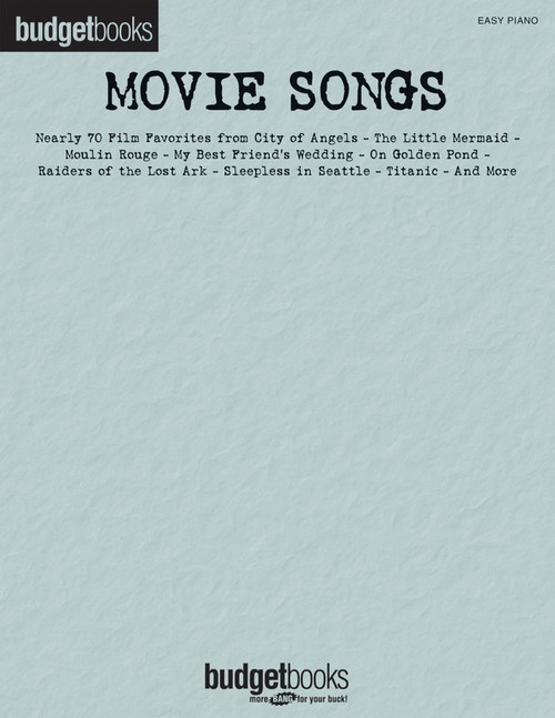 Easy Piano Budget Books: Movie Songs