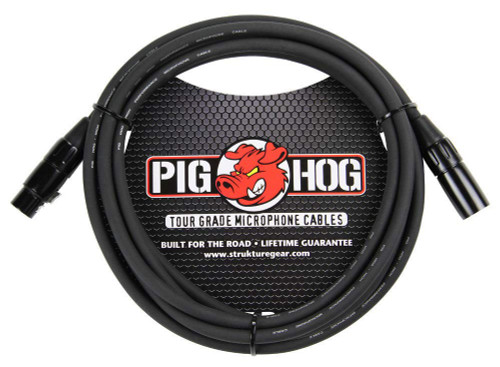 Pig Hog PHM10 8mm Tour Grade XLR Microphone Cable 10ft