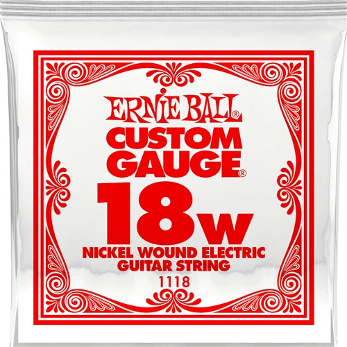 Ernie Ball Single .018 Wound Nickel Electric String