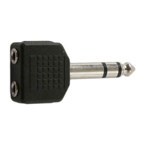 Daichi 6.35mm (1/4) Plug  to 2 x 3.5mm Socket Stereo Splitter