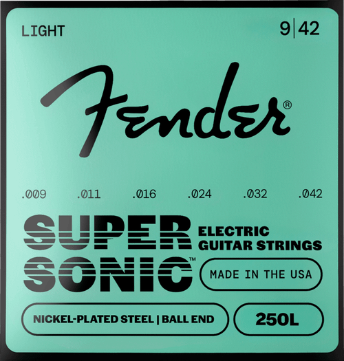 Fender Super 250LR Electric Guitar Strings Nickel Plated Steel 9-46 | Front