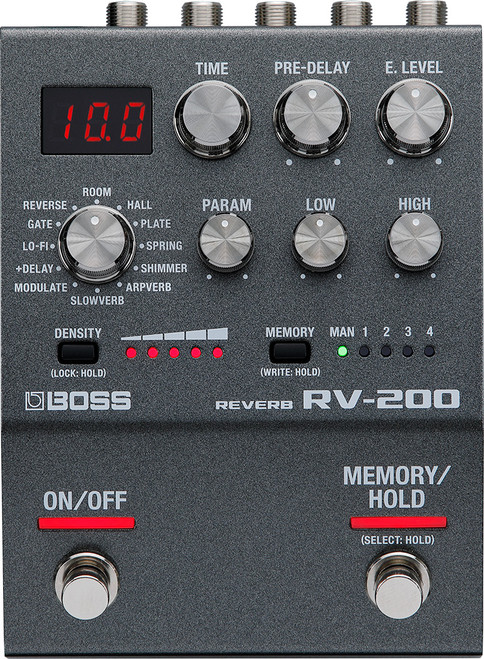 BOSS RV-200 Reverb Effects Pedal – Ex Display (Unboxed)