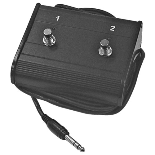 Carson dual foot switch with two buttons and LED indicators