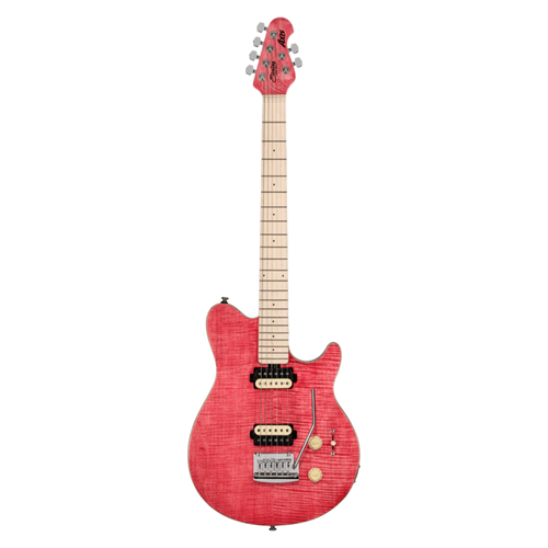 Sterling by Music Man SUB Series Axis Flame Maple Electric Guitar – Stain Pink
